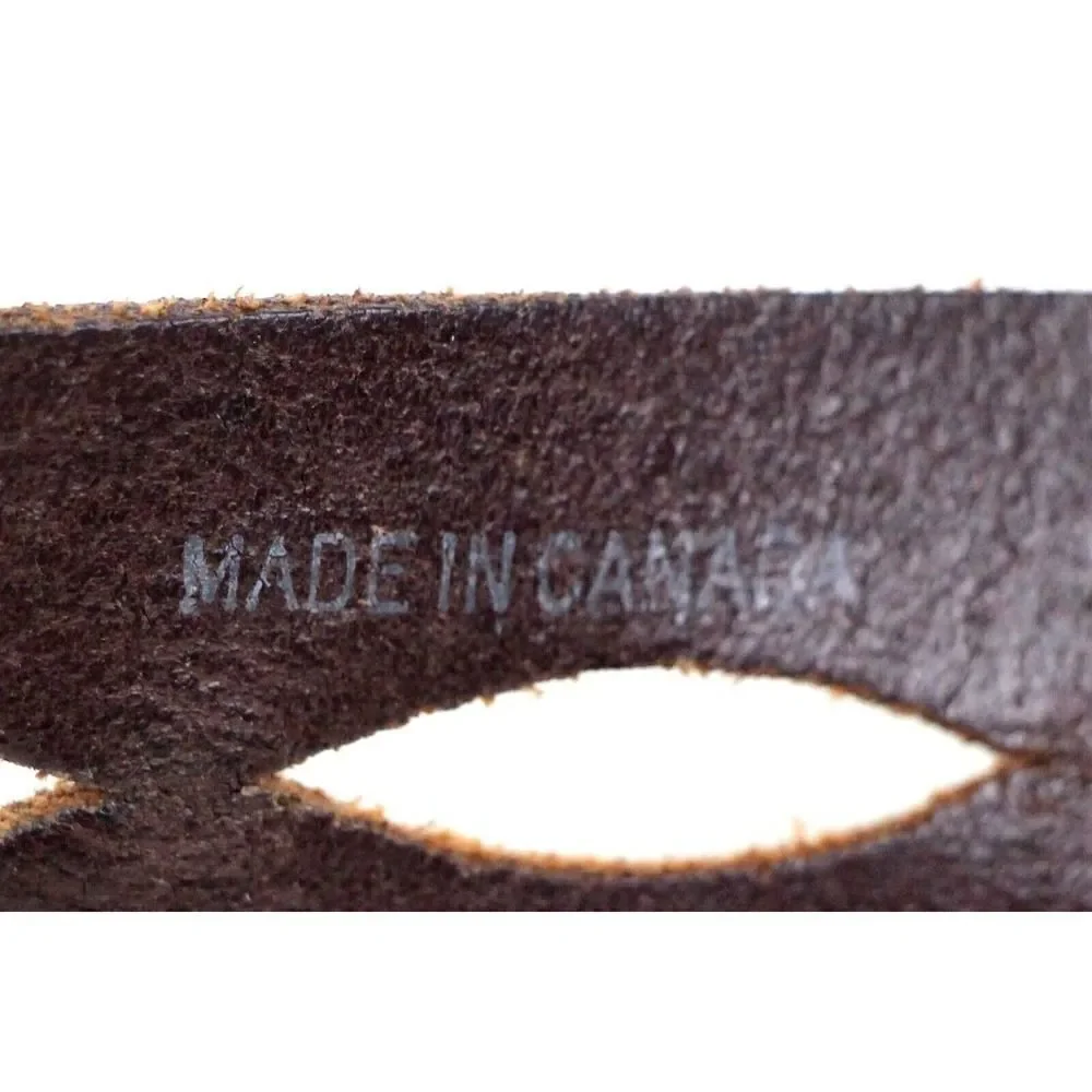 HIPWEAR Canada CUT OUT BROWN GENUINE LEATHER 1.5